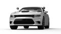 Renderings of a White Dodge Charger