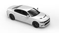 Renderings of a White Dodge Charger