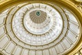 The dome of the rotunda inside the Texas State Capitol, the largest capitol building in the United States