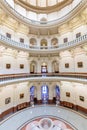 The dome of the rotunda inside the Texas State Capitol, the largest capitol building in the United States