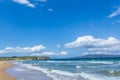 Wild and natural Austrailian sand beach clifton Tasmania Royalty Free Stock Photo