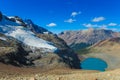 Austral Andes Cerro Castillo range and lake Royalty Free Stock Photo