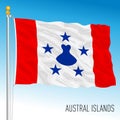 Austral Islands official national flag, Micronesia Federation, Oceania