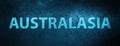 Australasia special blue banner background