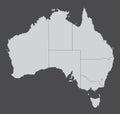 Australia administrative map