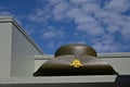 Australia army slouch hat on a Returned Services League RSL building