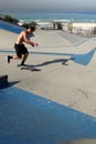 Australia: bondi beach skate park skateboarder