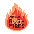 Australia bushfire-12 Royalty Free Stock Photo