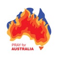 Australia bushfire-06 Royalty Free Stock Photo