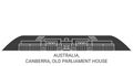 Australia, Canberra, Old Parliament House travel landmark vector illustration