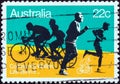 AUSTRALIA - CIRCA 1980: A stamp printed in Australia from the `Community Welfare` issue shows `Life. Be in it`, circa 1980.