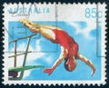 Diving Sport, diving athlete, circa 1991