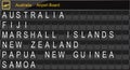 Australia Country Airport Board Information.