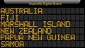 Australia Country Digital Board Information.