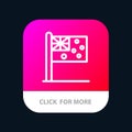 Australia, Country, Flag, Nation Mobile App Button. Android and IOS Line Version Royalty Free Stock Photo