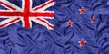 Australia national flag with waving fabric Royalty Free Stock Photo