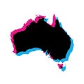 Australia country silhouette