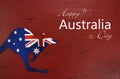 Australia Day background with Sample text greeting Royalty Free Stock Photo