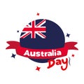 australia day emblem Royalty Free Stock Photo