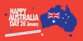 Happy Australia day 26th January poster