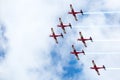 Australia Day Red Arrows Display Royalty Free Stock Photo