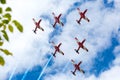 Australia Day Red Arrows Display Royalty Free Stock Photo