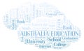 Australia Education word cloud.