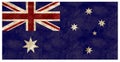 Australia Flag Grunge Metal Australian tin embossed Royalty Free Stock Photo