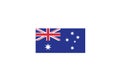 Australia flag national symbol country emblem state symbol Royalty Free Stock Photo