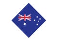 Australia flag national symbol country emblem state symbol Royalty Free Stock Photo