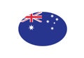 Australia flag national symbol country emblem state symbol Royalty Free Stock Photo