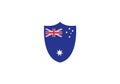Australia flag national symbol country emblem state symbol Royalty Free Stock Photo