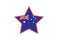 Australia flag national symbol country emblem state symbol Royalty Free Stock Photo