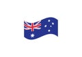 Australia flag national symbol country emblem state symbol Royalty Free Stock Photo