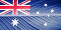 Australia flag on texture background. Background for greeting cards for Australia public holidays. Australia Day, ANZAC Day, Queen