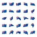 Australia flag, vector illustration Royalty Free Stock Photo