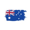 Australia flag, vector illustration Royalty Free Stock Photo