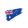 Australia flag, vector illustration Royalty Free Stock Photo