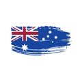 Australia flag, vector illustration Royalty Free Stock Photo