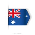 Australia flag vector ribbon Royalty Free Stock Photo