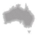 Australia halftone Map