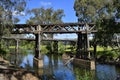 Australia, NSW, Gundagai, old bridge Royalty Free Stock Photo