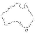 Australia icon, outline style