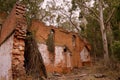 Australia: industrial ruins oil shale mine Royalty Free Stock Photo