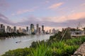 Australia Landscape : Brisbane city riverside skyline Royalty Free Stock Photo