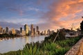 Australia Landscape : Brisbane city riverside skyline Royalty Free Stock Photo