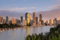 Australia Landscape : Brisbane city riverside skyline Royalty Free Stock Photo