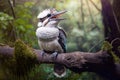 Australia Lauging Kookaburra portrait in the woods