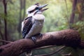 Australia Lauging Kookaburra portrait in the woods
