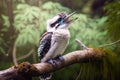 Australia Lauging Kookaburra portrait in the woods